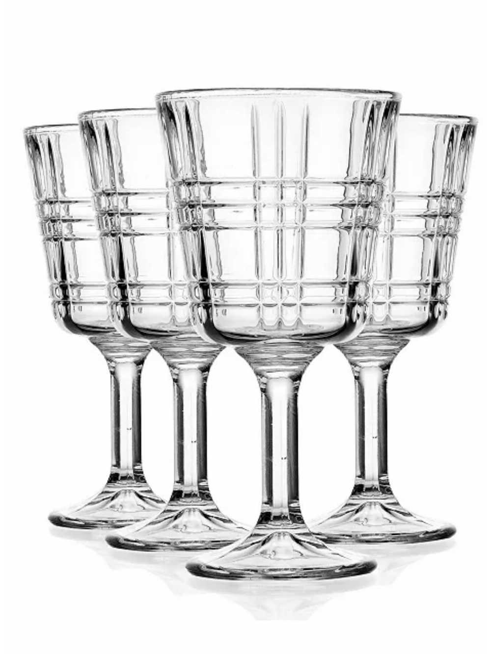 NWT Godinger Boundary Crystal Wine Goblets (Set of 4)